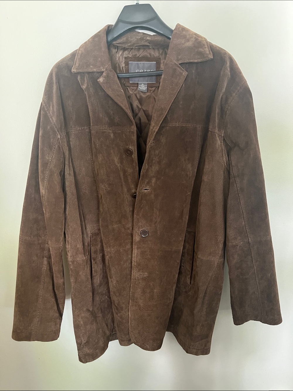 croft & barrow Brown Suede Men's Trench Coat